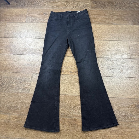 Hudson Holly High-Rise Flare Jeans, Black, Size 30, New with Tags, Italian Denim - Picture 2 of 12